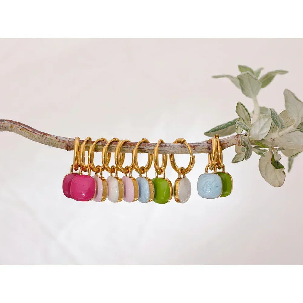 Cleo Cube Hoops - TM & Co. Jewels