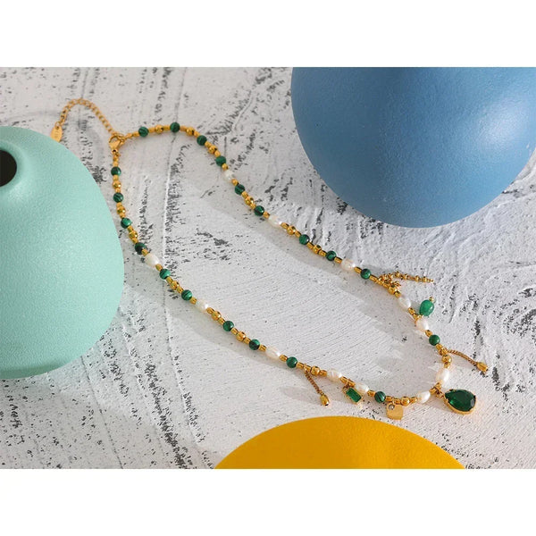 Mirage Green Zircon Collar - TM & CO. JEWELS 