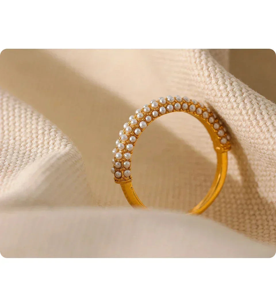 Chic Gold-Plated Charm Ring - TM & Co. Jewels