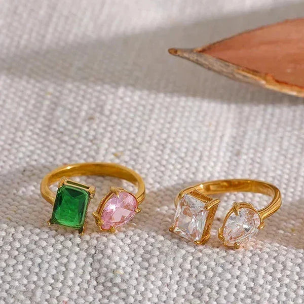 Aqua Aurora Charm Ring - TM & CO. JEWELS
