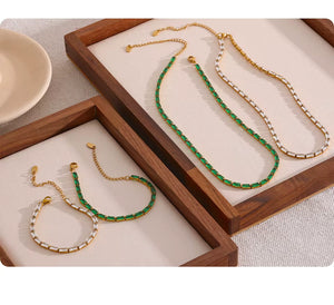 Gardenia Cascade Set - TM & CO. JEWELS 