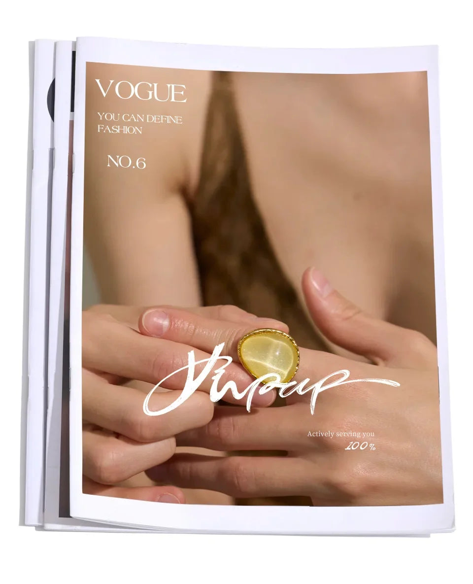 Exquisite Candy Multi-Color White Pink Blue Yellow Resin Adjustable Ring Gold Color Stainless Steel Summer Jewelry Gift