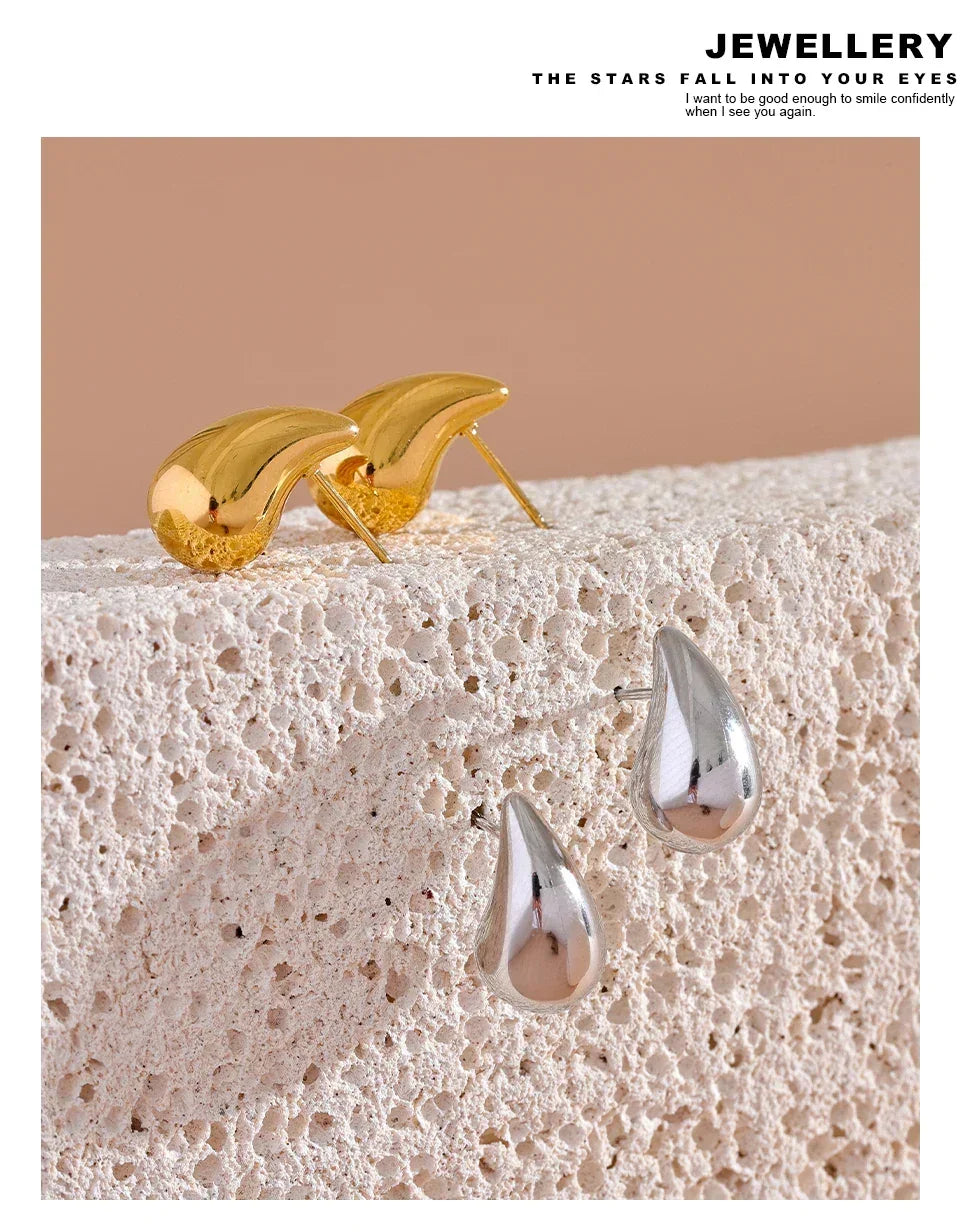 Golden Ripple Studs - TM & Co. Jewels