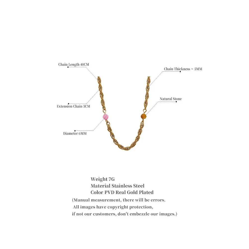 Sophia's Harmony Gemstone Collar - TM & Co. Jewels
