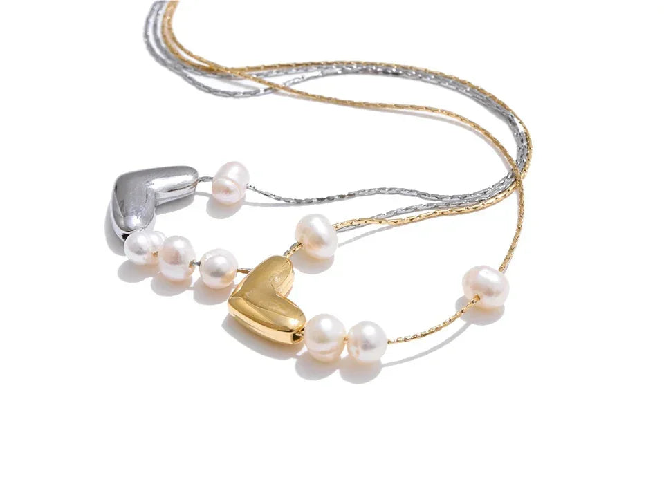 Adore Pearl Heart Pendant
