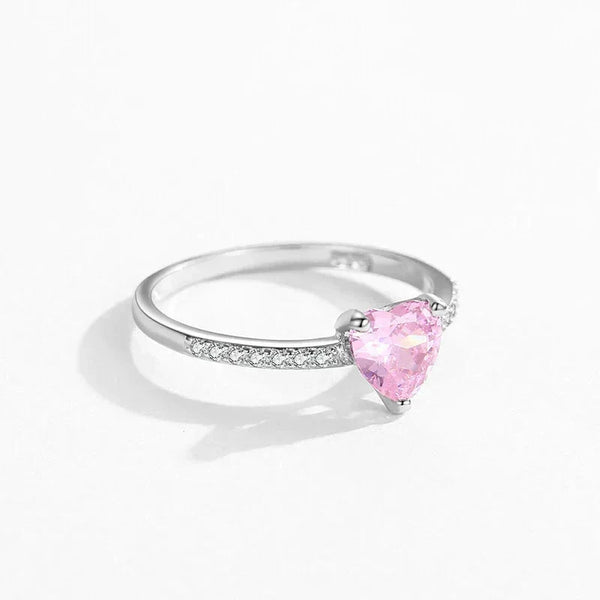 Rosy Charm Heart Ring - TM & Co. Jewels