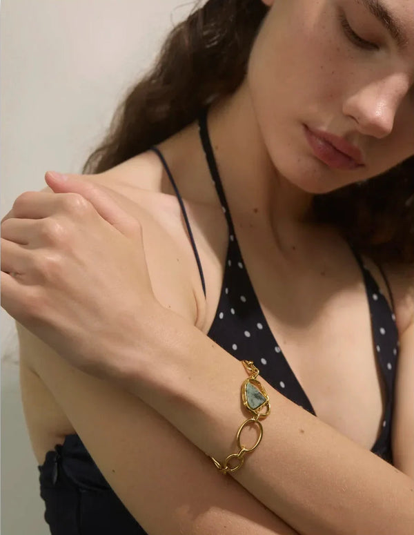 Slate Stone Link Bracelet