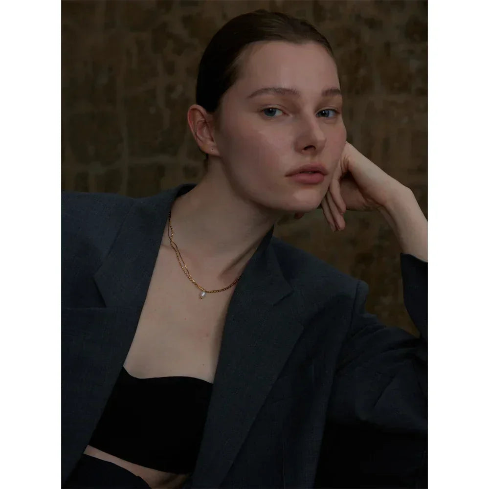 Aura Double Chain Pendant