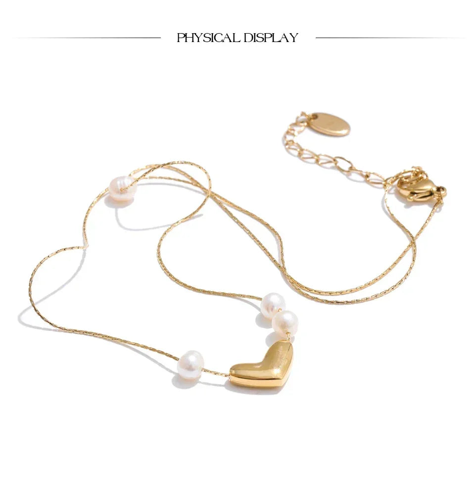 Adore Pearl Heart Pendant