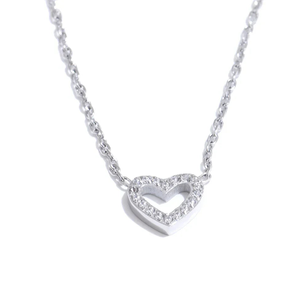 Hollow Heart Necklace - TM & Co. Jewels