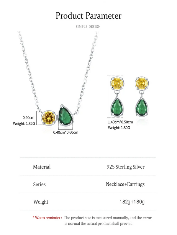 Lemon Grove Jewelry Set