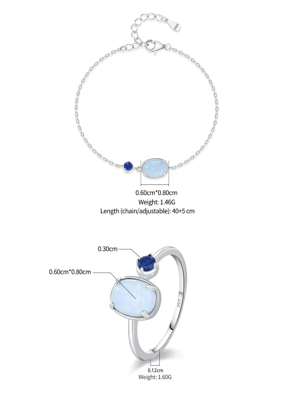 Opal Whisper Jewelry Set - TM & Co. Jewels