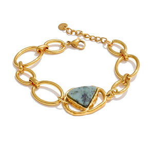 Slate Stone Link Bracelet