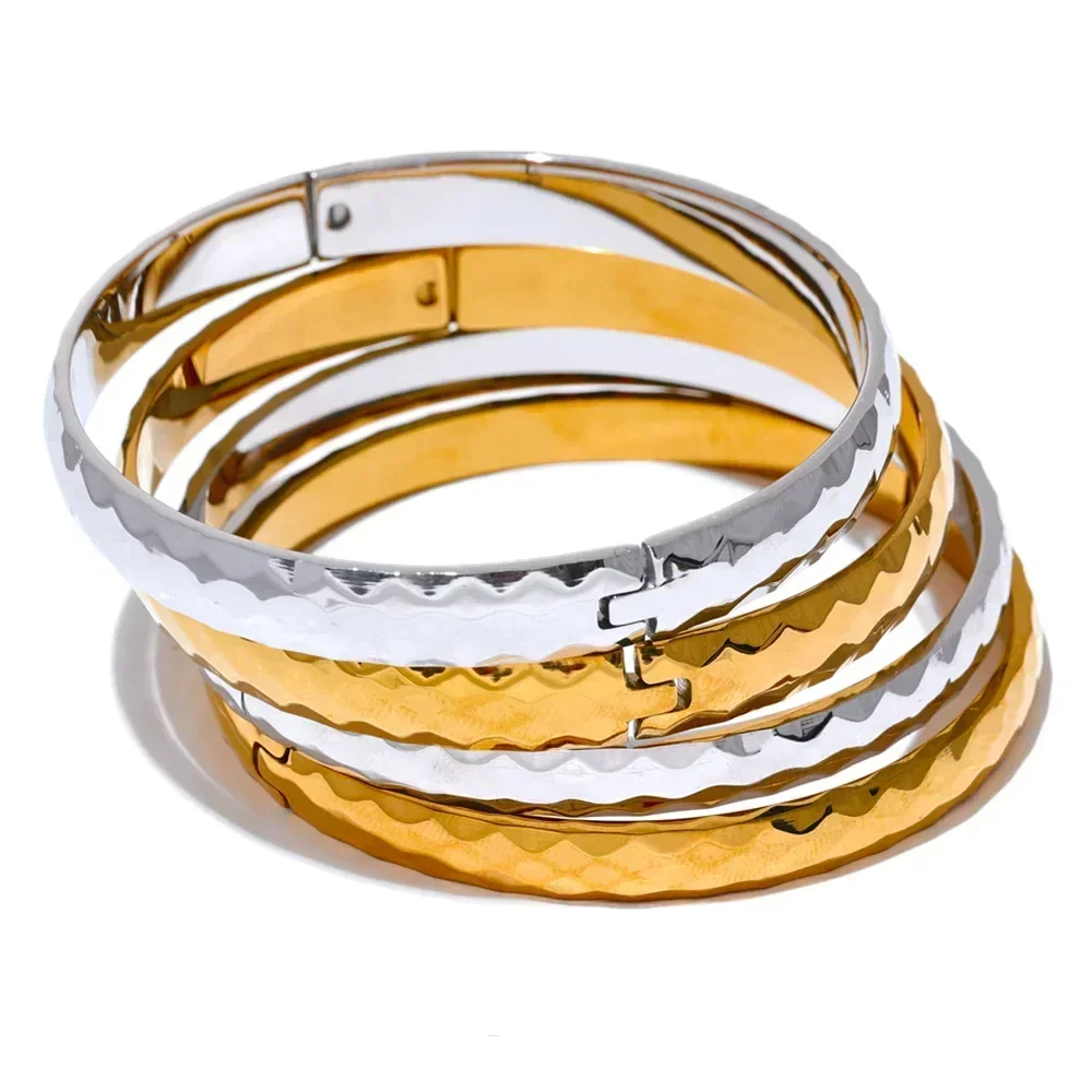 Infinite Glow Gold & Silver Bangle - TM & Co. Jewels
