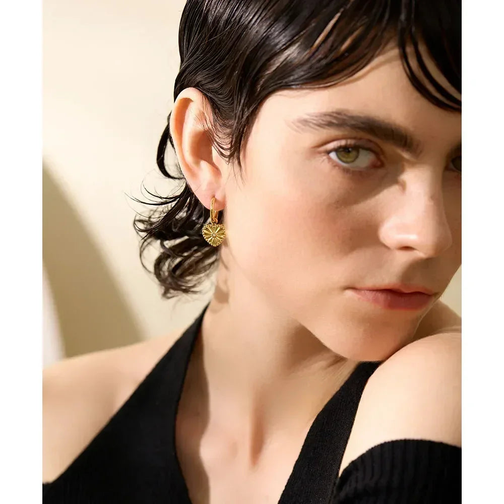 Heart Essence Hoops - TM & Co. Jewels