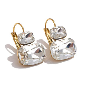 Crystal Tier Drop Earrings