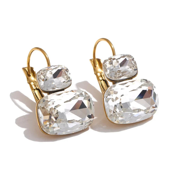 Crystal Tier Drop Earrings