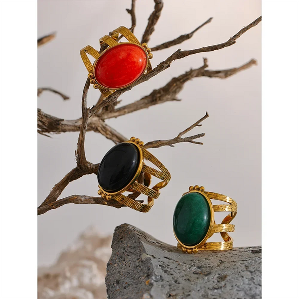 Sunset Cabochon Ring