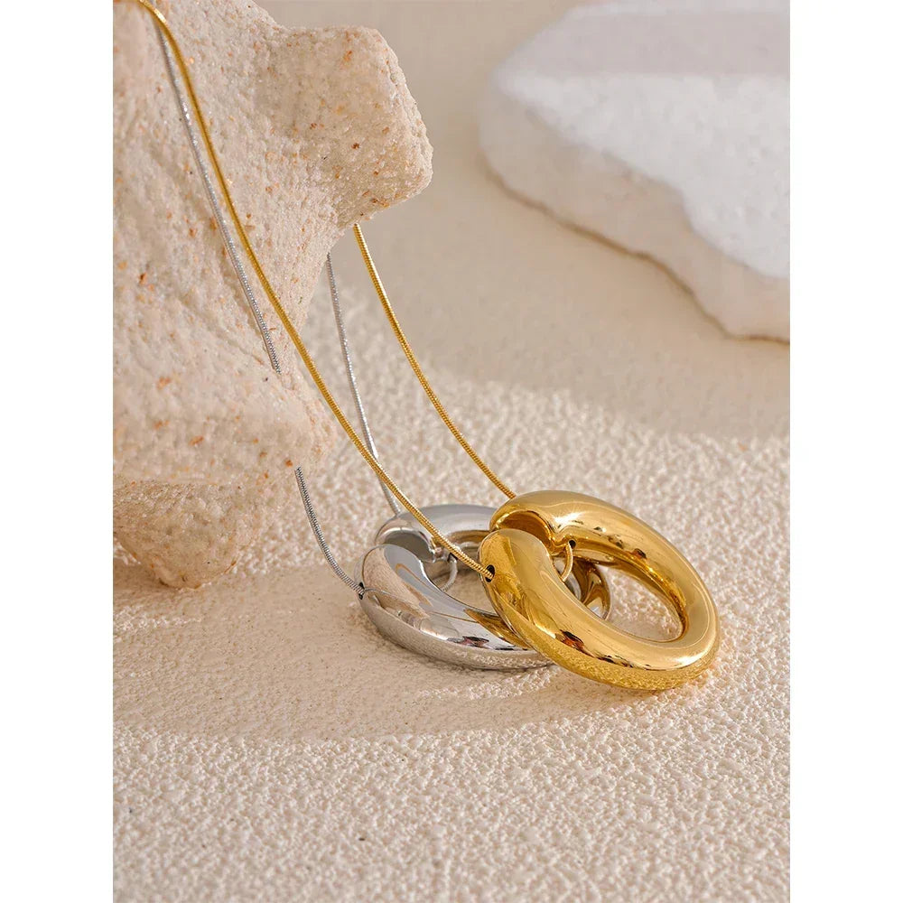 Golden Arc Necklace - TM & Co. Jewels