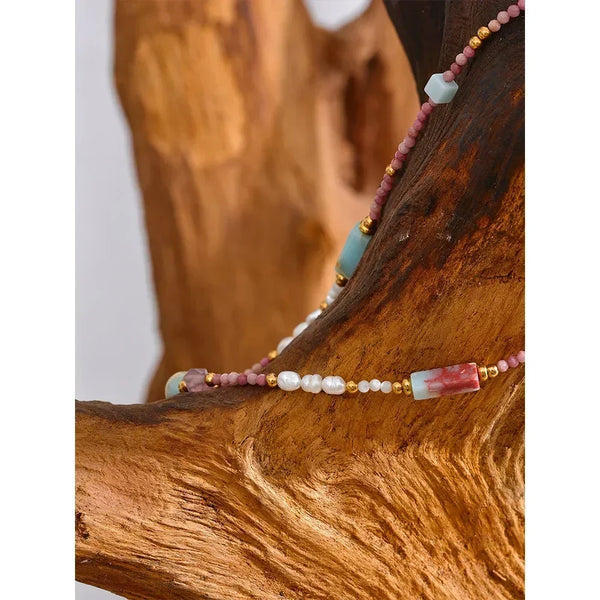 Solar Mosaic Necklace - TM & CO. JEWELS 
