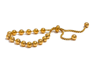 Gold Ball Bead Bracelet