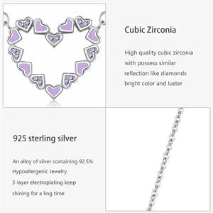 Purple Desire Heart Necklace - TM & Co. Jewels