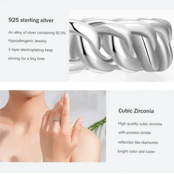 Chain Glam Ring - TM & Co. Jewels