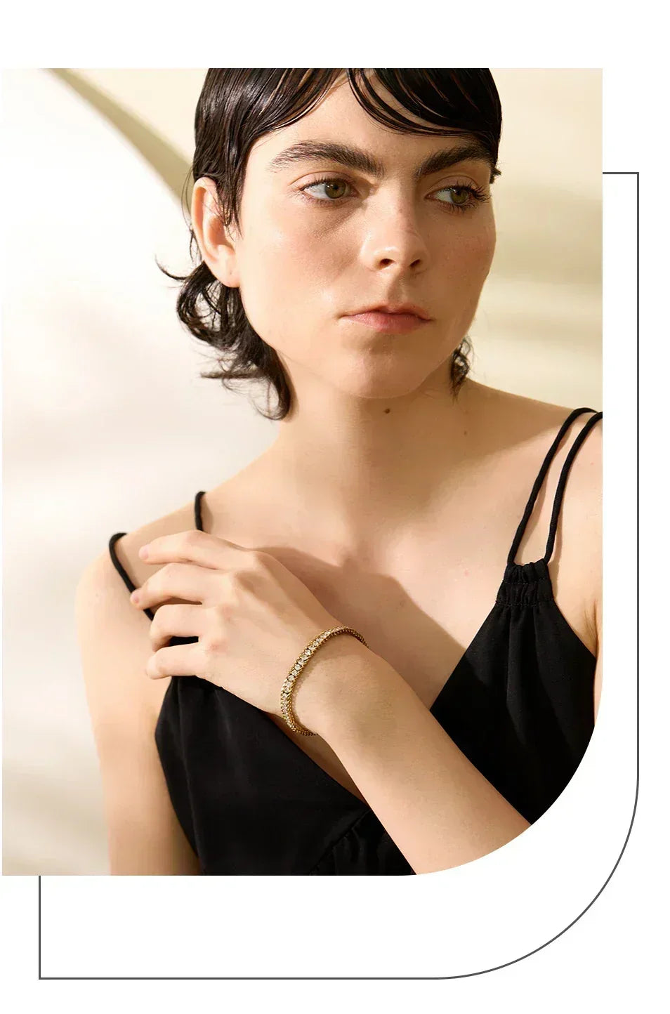 Aurora Glow Gold Chain Bangle - TM & Co. Jewels