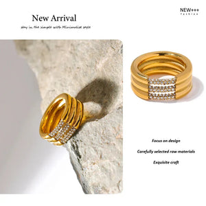 Radiant Layers Ring - TM & Co. Jewels