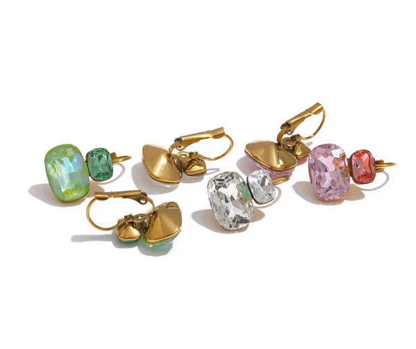 Crystal Tier Drop Earrings