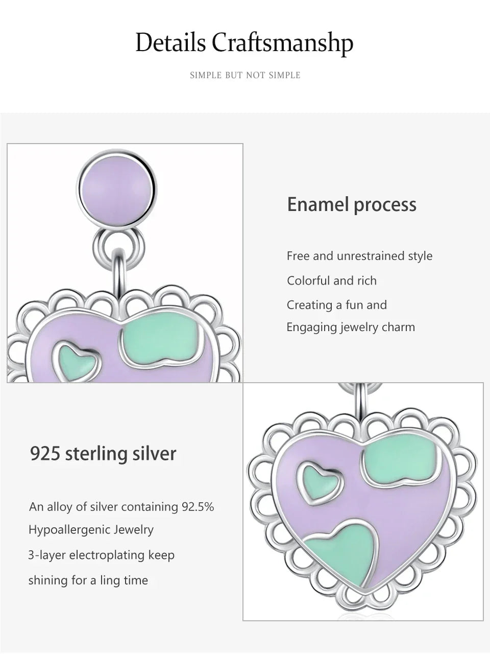 Sweetheart Swing Earrings - TM & Co. Jewels