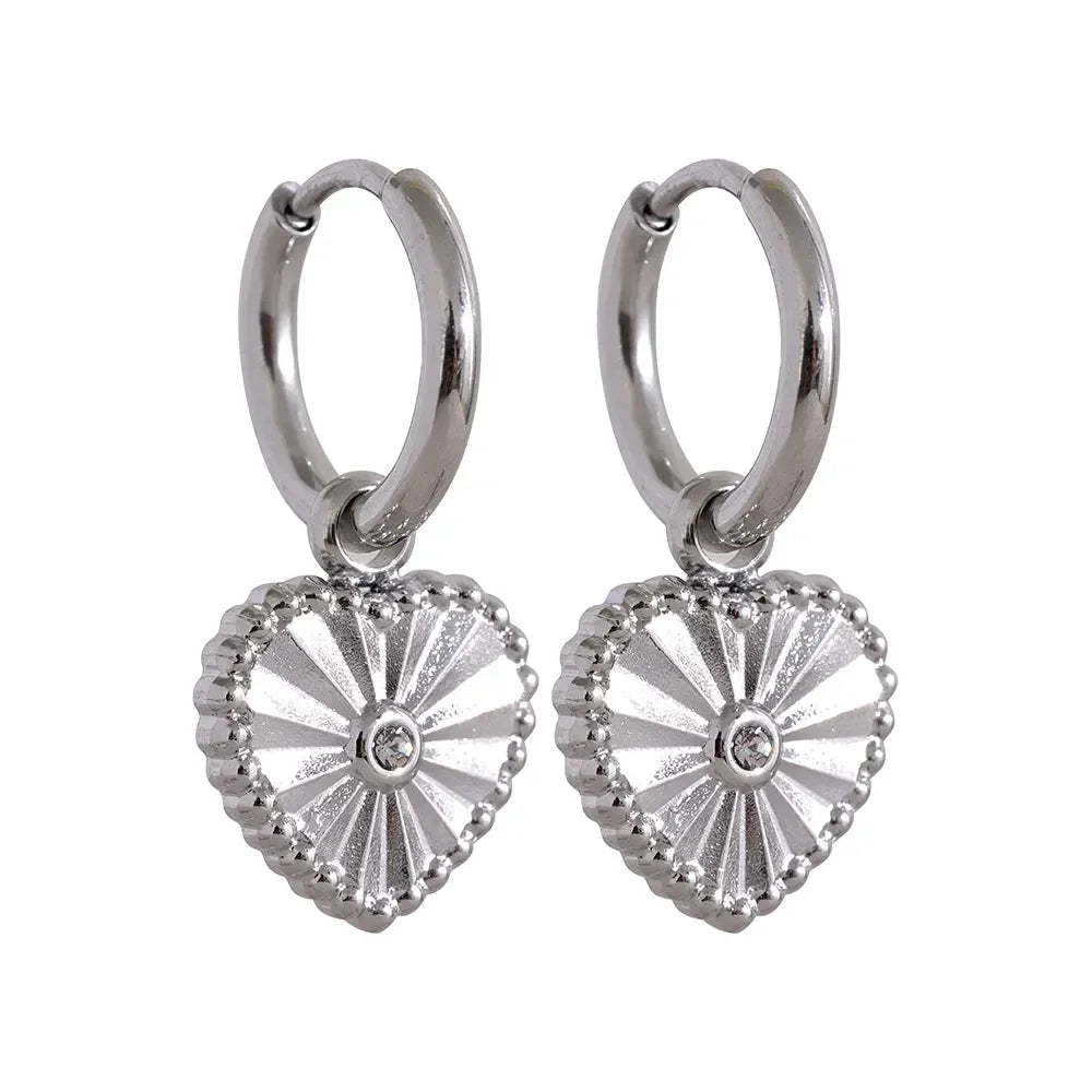 Heart Essence Hoops - TM & Co. Jewels