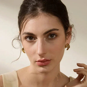 Textured Bloom Studs - TM & Co. Jewels