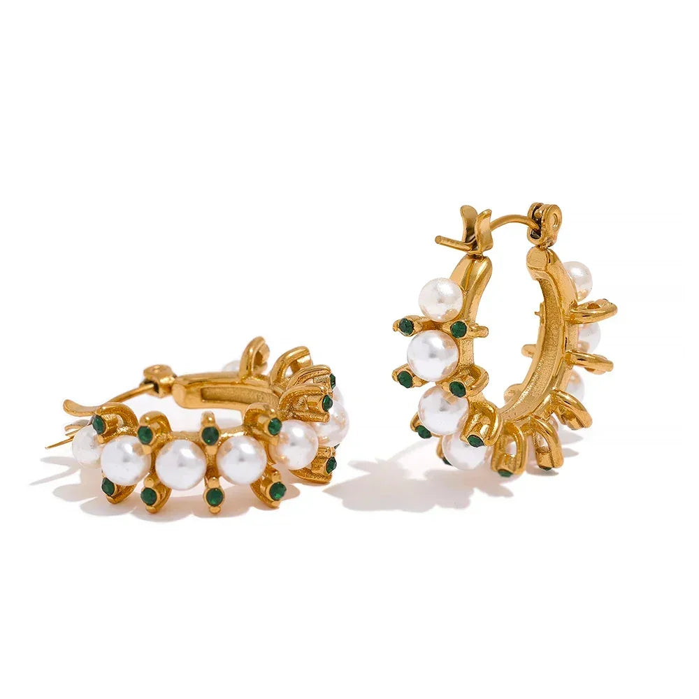 Golden Pearl Orbit - TM & Co. Jewels