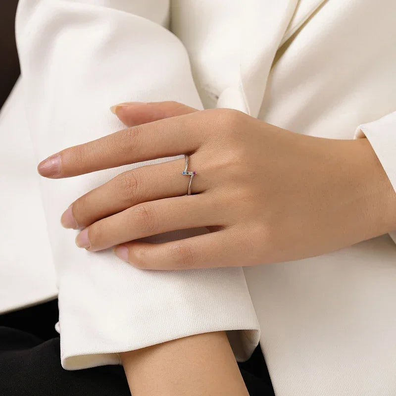 Rainbow Edge Wedding Band - TM & Co. Jewels