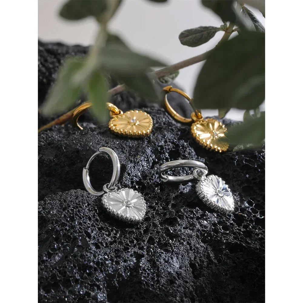 Heart Essence Hoops - TM & Co. Jewels