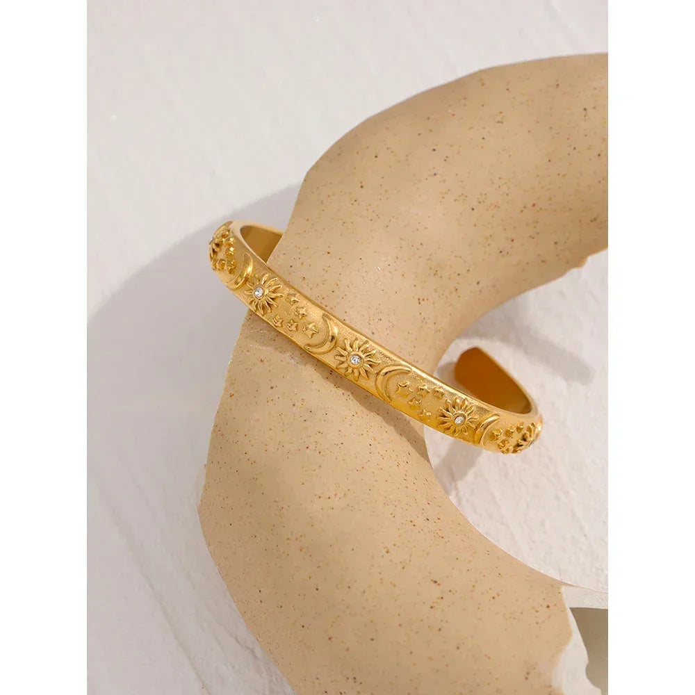Stellar Radiance Open Bangle - TM & Co. Jewels