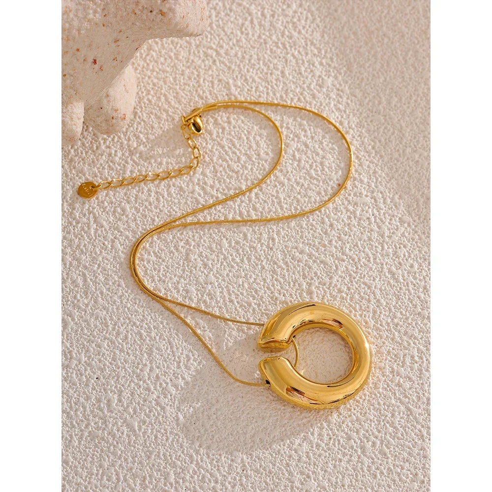 Golden Arc Necklace - TM & Co. Jewels