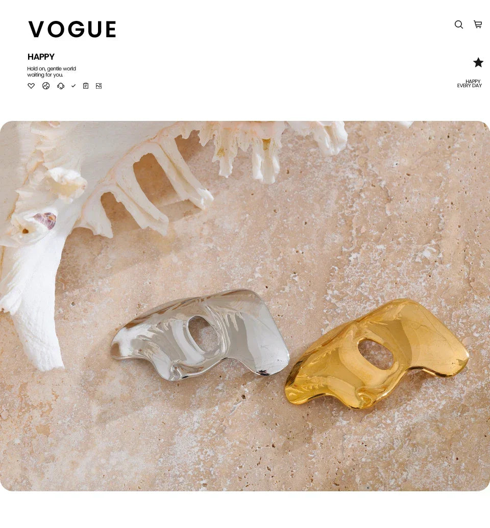 Abstract Visage Brooch
