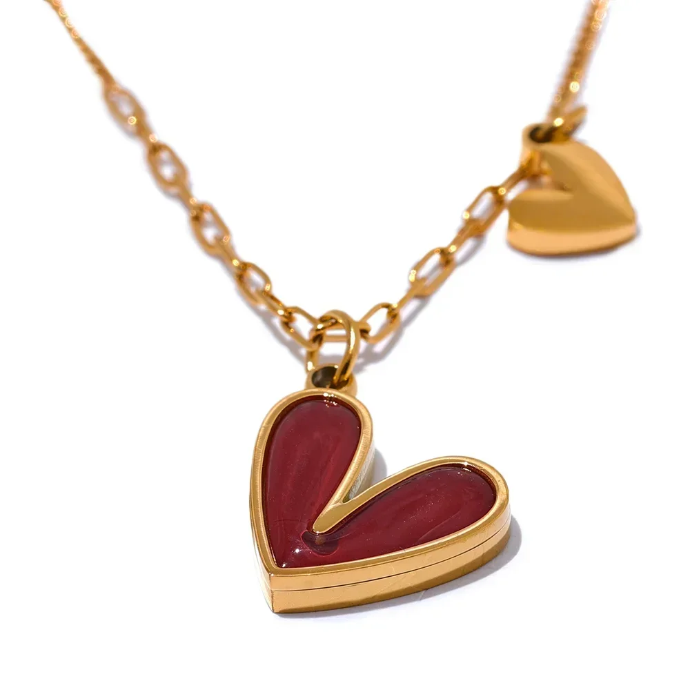 Crimson Glow Heart Pendant - TM & Co. Jewels