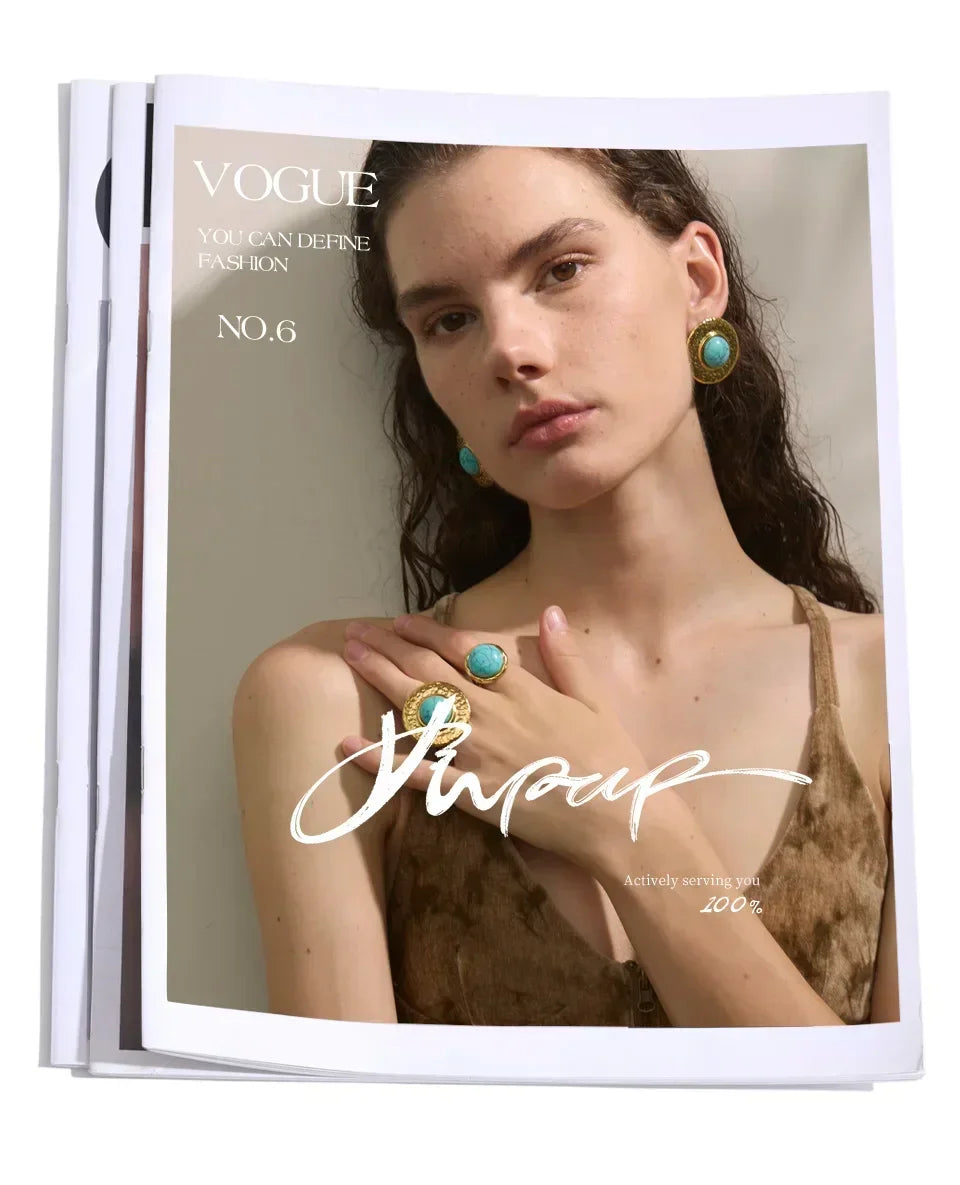 Turquoise Geometry Vintage Jewelry Set