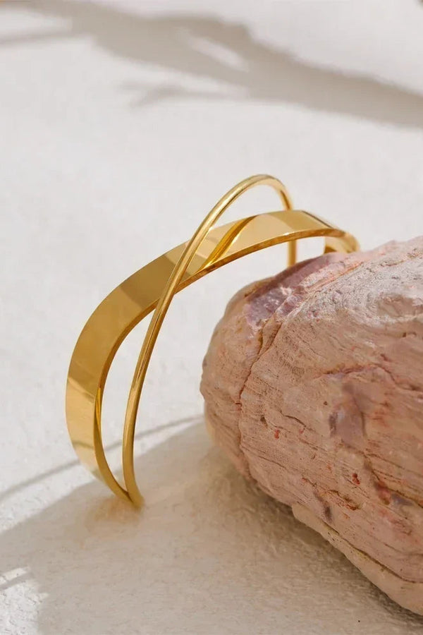 Gold Minimalist Cuff Bracelet