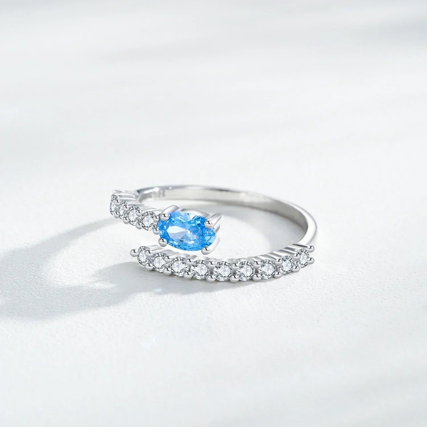 Azure Grace Open Ring - TM & Co. Jewels