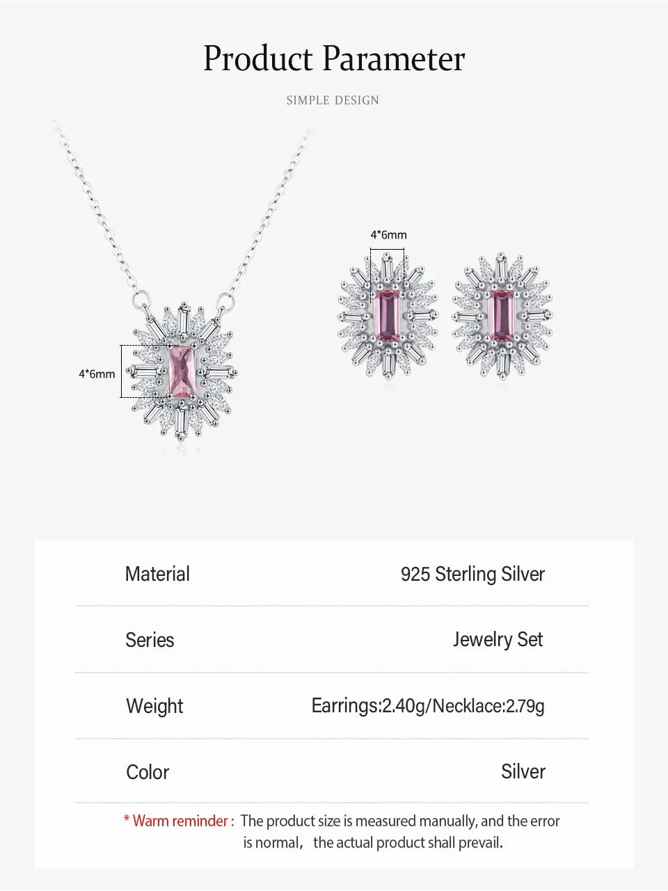 Rosy Glow Jewelry Set - TM & Co. Jewels