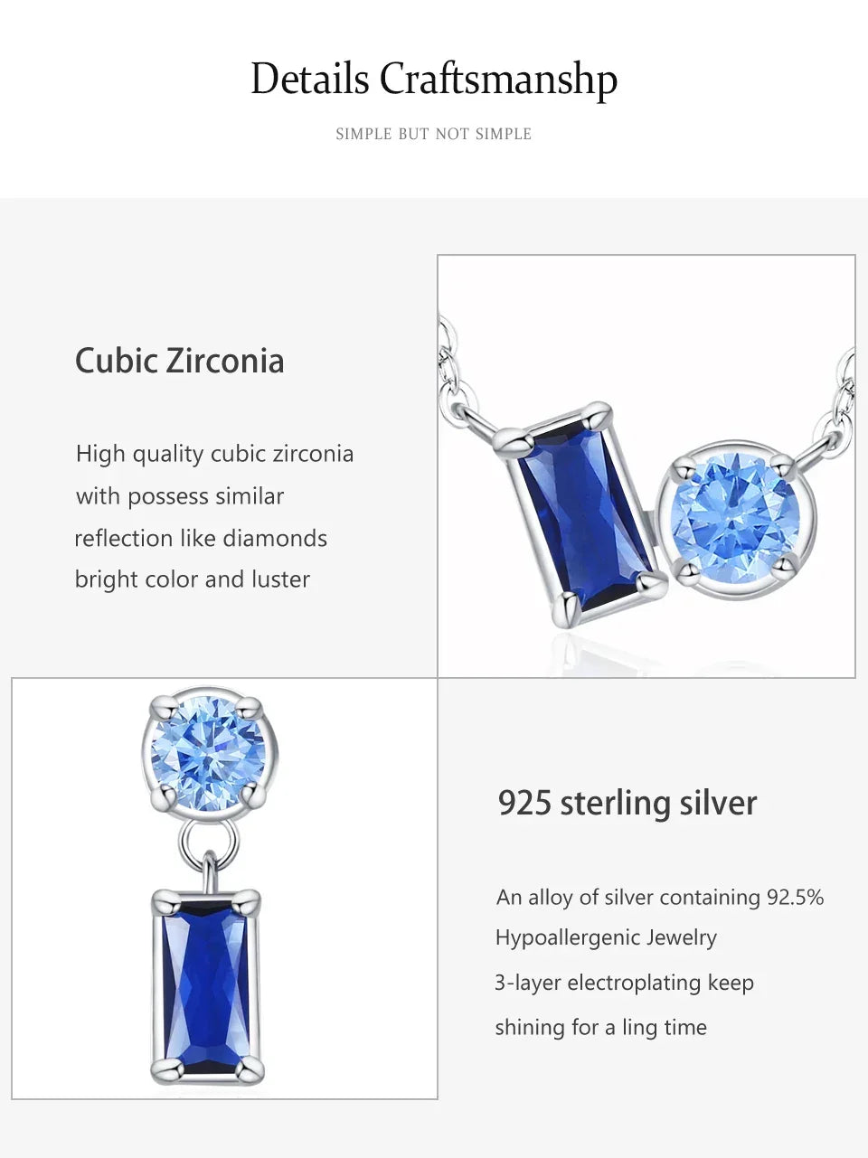 Blue Majesty Zircon Set - TM & Co. Jewels