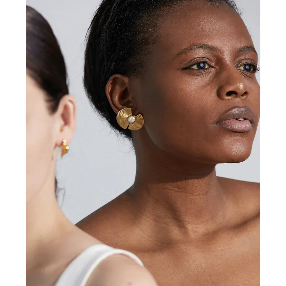 Pearl Petal Earrings - TM & Co. Jewels