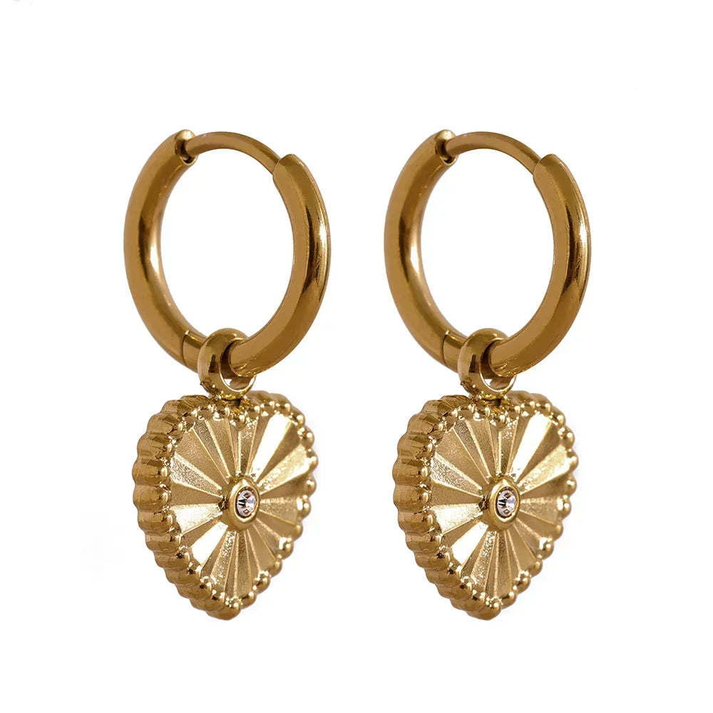 Heart Essence Hoops - TM & Co. Jewels