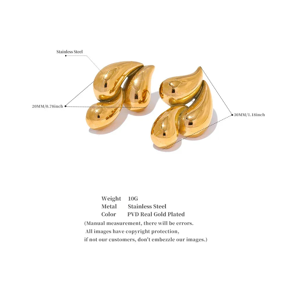 Halina Waterproof Water Drop Studs - TM & Co. Jewels