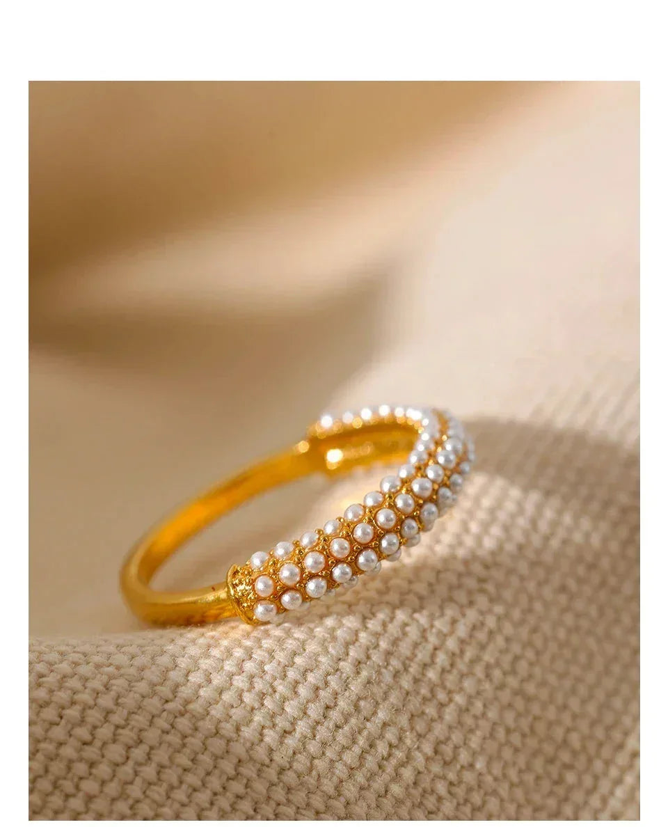 Chic Gold-Plated Charm Ring - TM & Co. Jewels