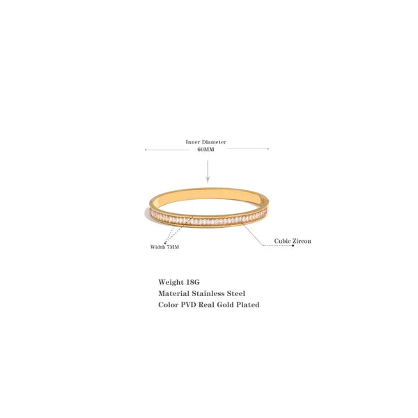 GoldRadiance CZ Delicate Bracelet - TM & Co. Jewels